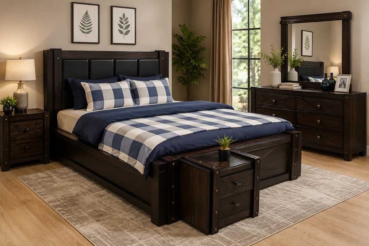 Cracas Mahogany King Bed