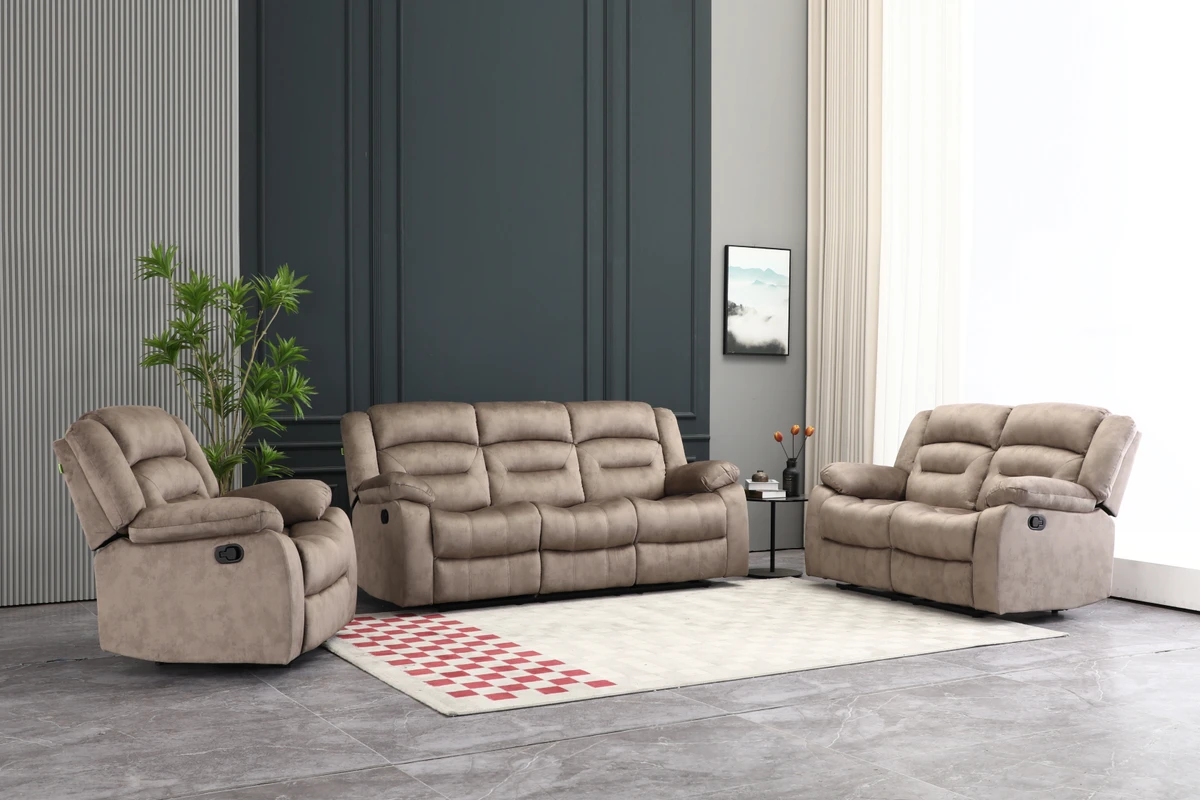 New Follow 5 Seater Recliner - Brown